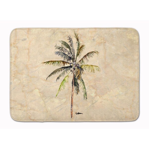 Carolines Treasures Palm Tree Machine Washable Memory Foam Mat CA68467 - main